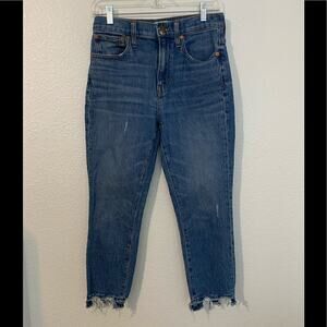 Madewell cropped high rise jeans